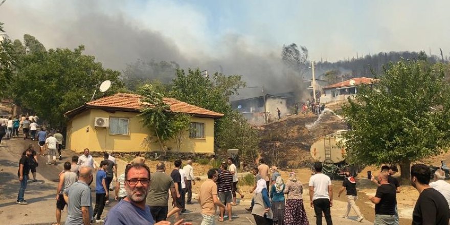 YAMANLAR DAĞI'NDAKİ YANGINA MÜDAHALE SÜRÜYOR