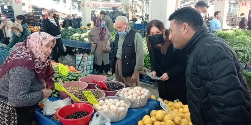 CHP MENEMEN PAZARYERLERİNDEN SESLENDİ