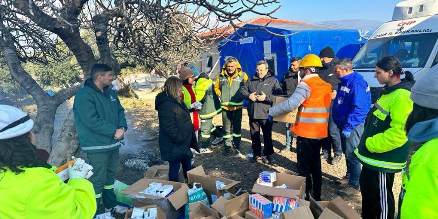 KONAK BELEDİYE BAŞKANI BATUR DEPREM BÖLGESİNDE